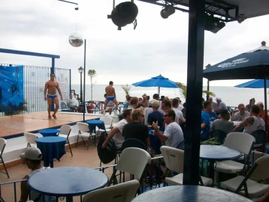 blue sunset rooftop bar
