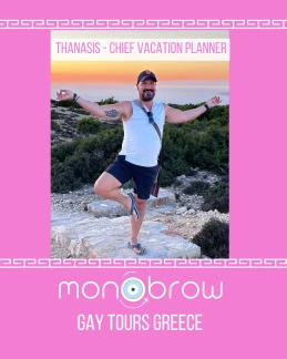 Monobrow Gay Tours Greece – We Plan, You Play.