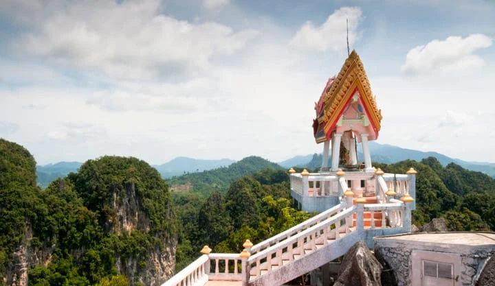 View of Tiger Temple in Krabi