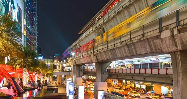 BTS Skytrain station Bangkok