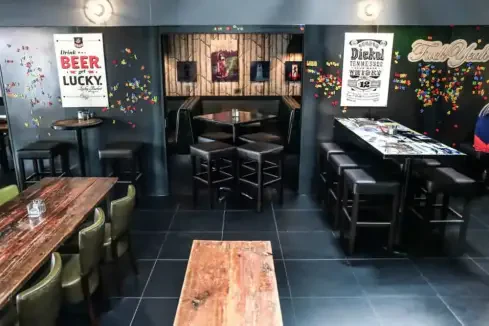 Score on Davie Bar Vancouver Canada