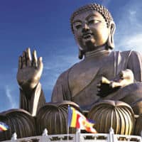 Stor Buddha på Po Lin kloster