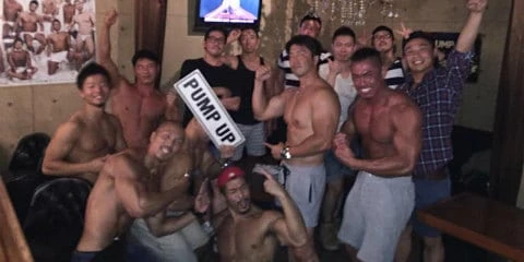 Pump Up Bar Osaka gay bar main