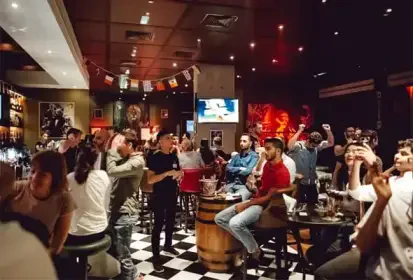 Bar 44 has 360-degree views of the Arabian Gulf, the Dubai skyline and The Palm Jumeirah. It's in an unbeatable location and it's gay-friendly.