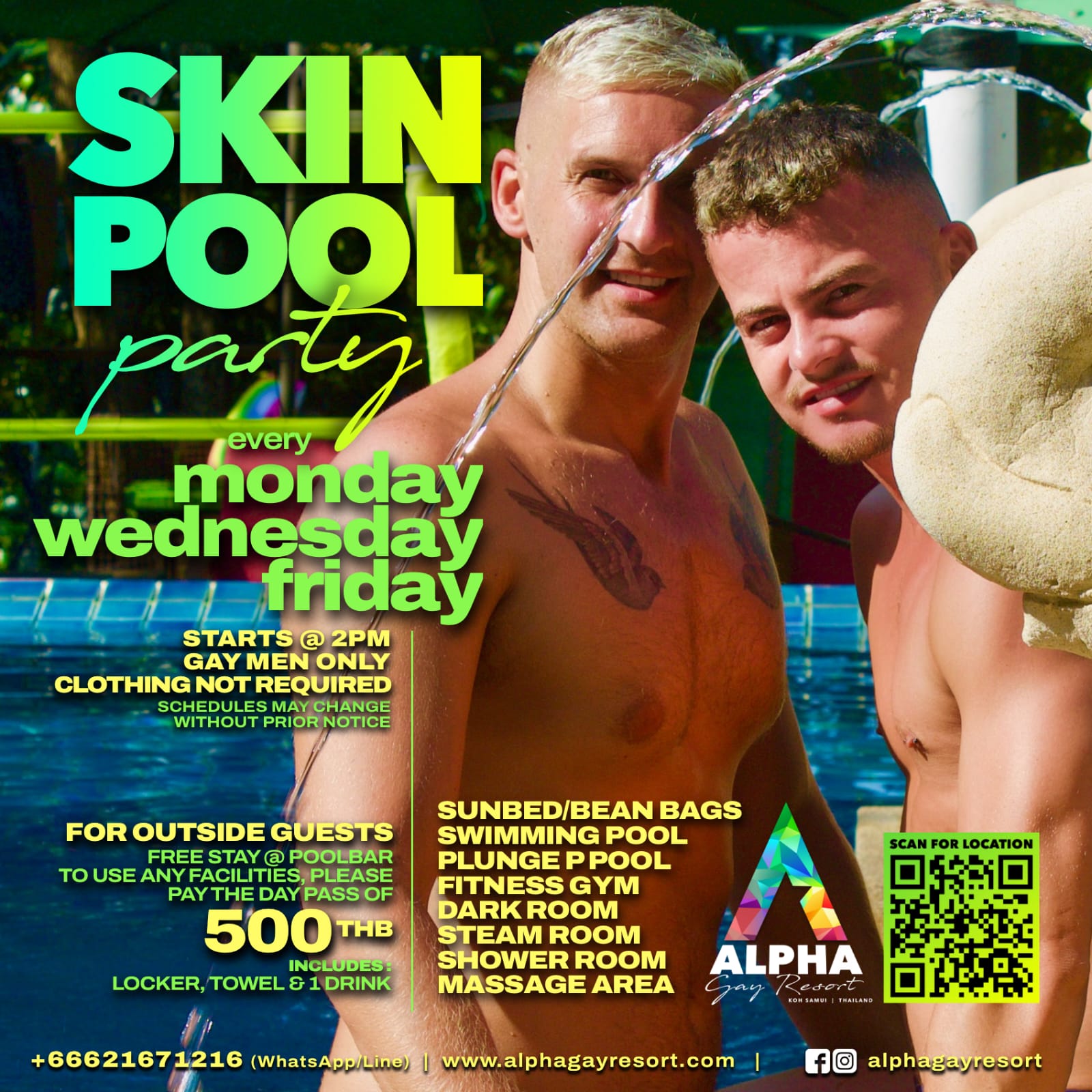 Alpha Gay Resort Poolbar- Men Only