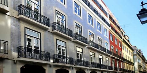 Browns Innenstadt von Lissabon