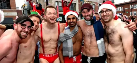 Chicago Santa Speedo Run Northalsted 2026