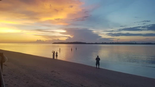 Grote zonsondergang Gili Air