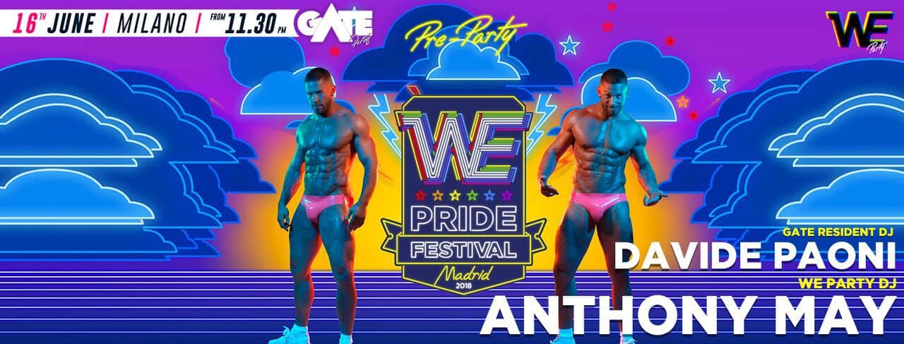 WE PARTY PRIDE - 官方預熱派對 - 米蘭