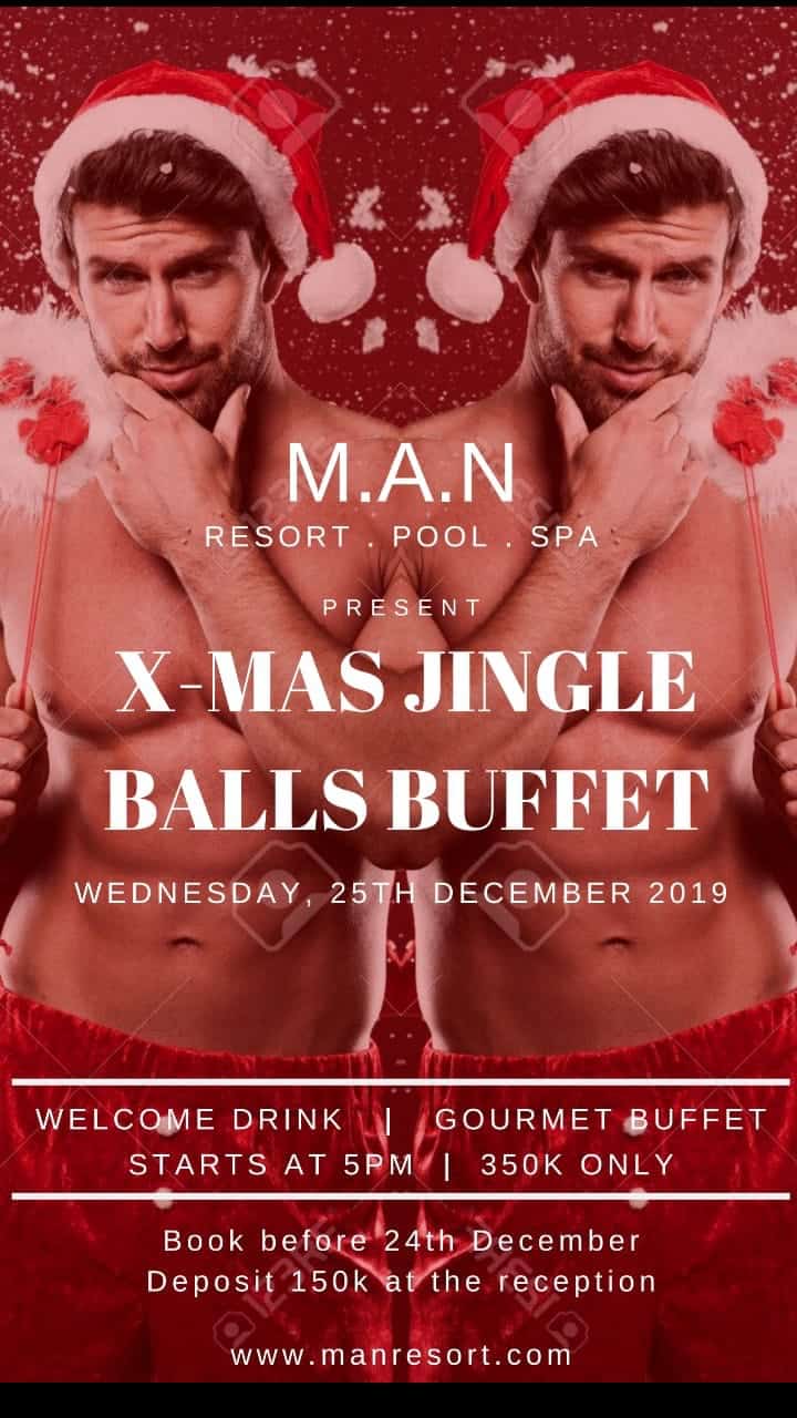 MAN Resort Present Xmas Jingle Balls Buffet