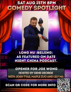 Stand Up Comedy show With LongHu, comedian in heels