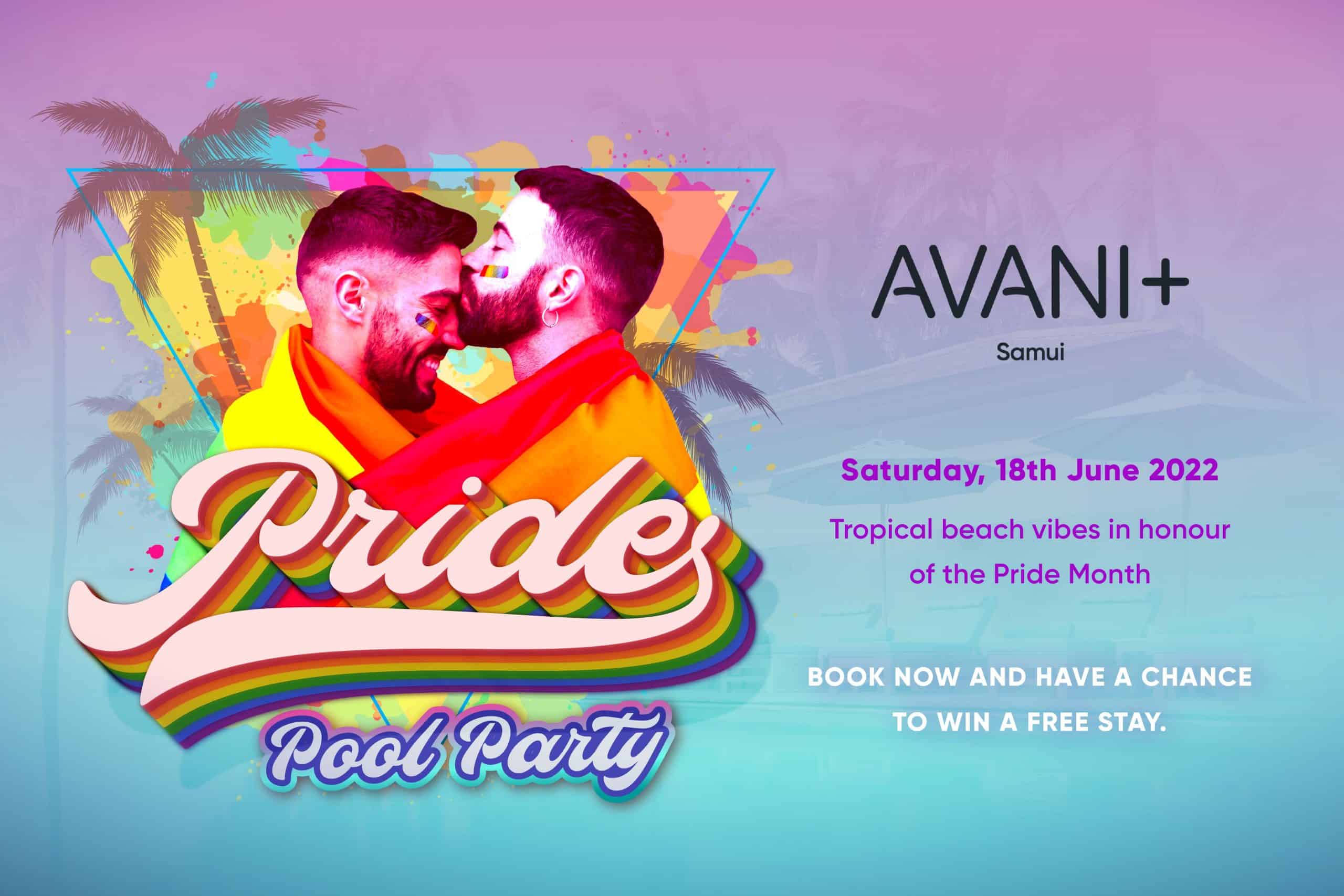 Avani+ Pride-zwembadfeest
