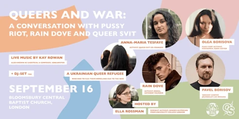 Queers and War: conversation with Pussy Riot, Rain Dove and Queer Svit