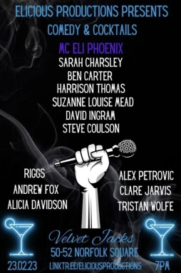 Elicious Productions Presents Comedy and Cocktails