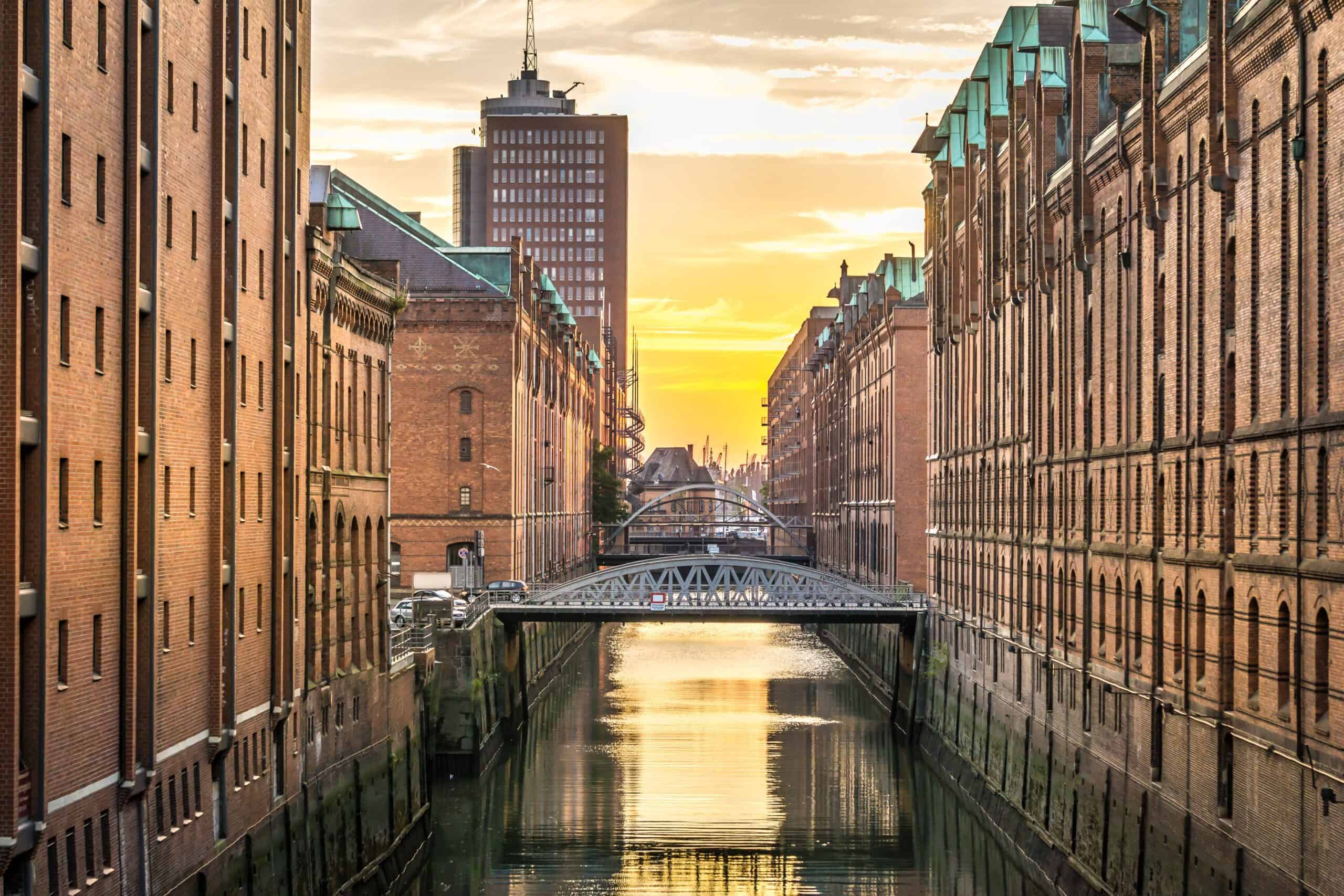 hamburgo, speicherstadt, canal