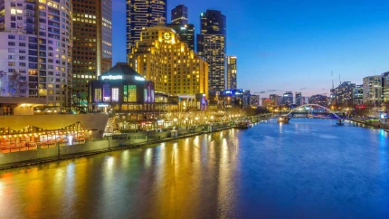melbourne, night shot, station