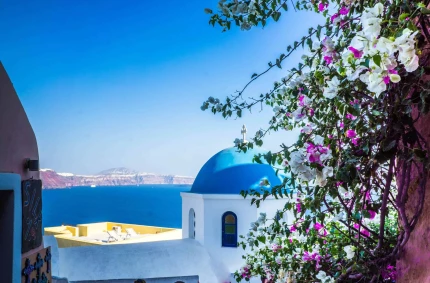 santorini, oia, architecture