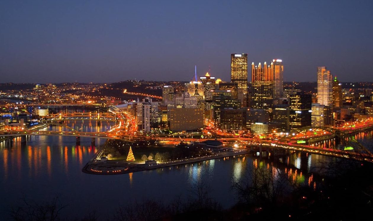 Gay Kaart van Pittsburgh