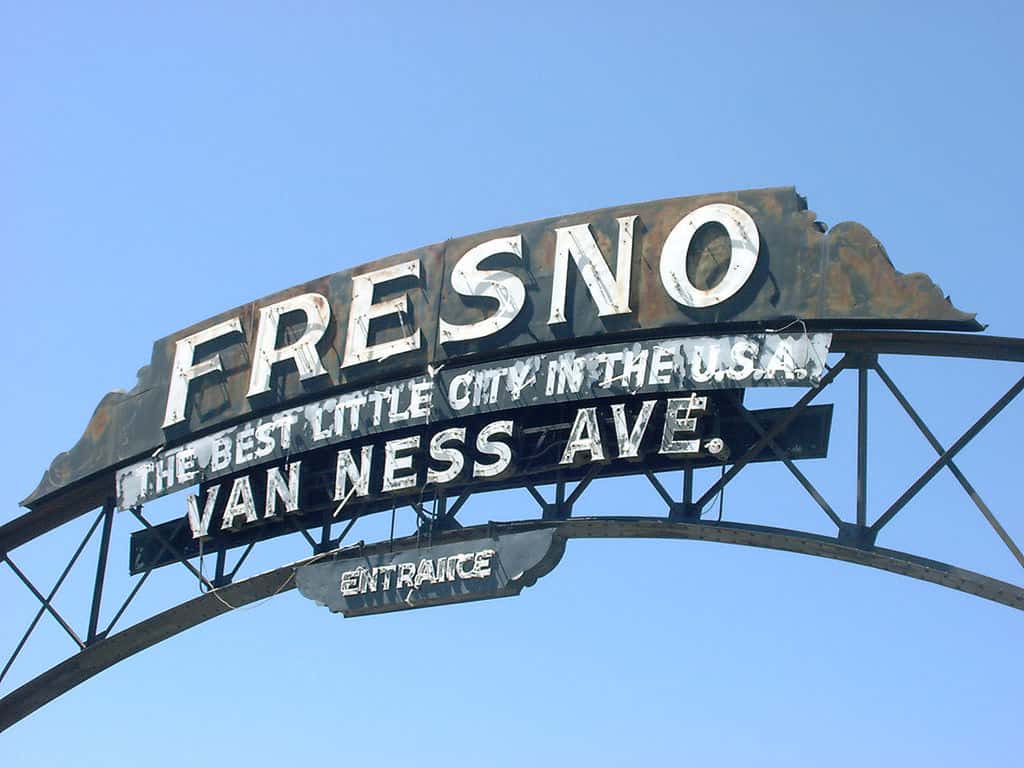 Gay-kaart van Fresno
