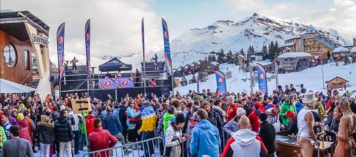 מסיבת אפטר סקי בשבוע הסקי הגאה האירופי