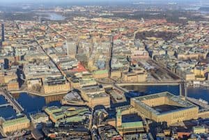 Pemandangan udara Stockholm