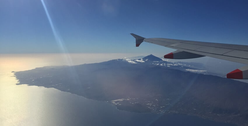 Tenerife dall'aria