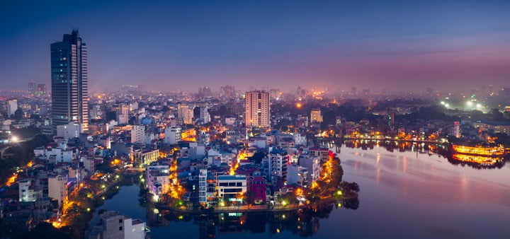 Hanoi w nocy