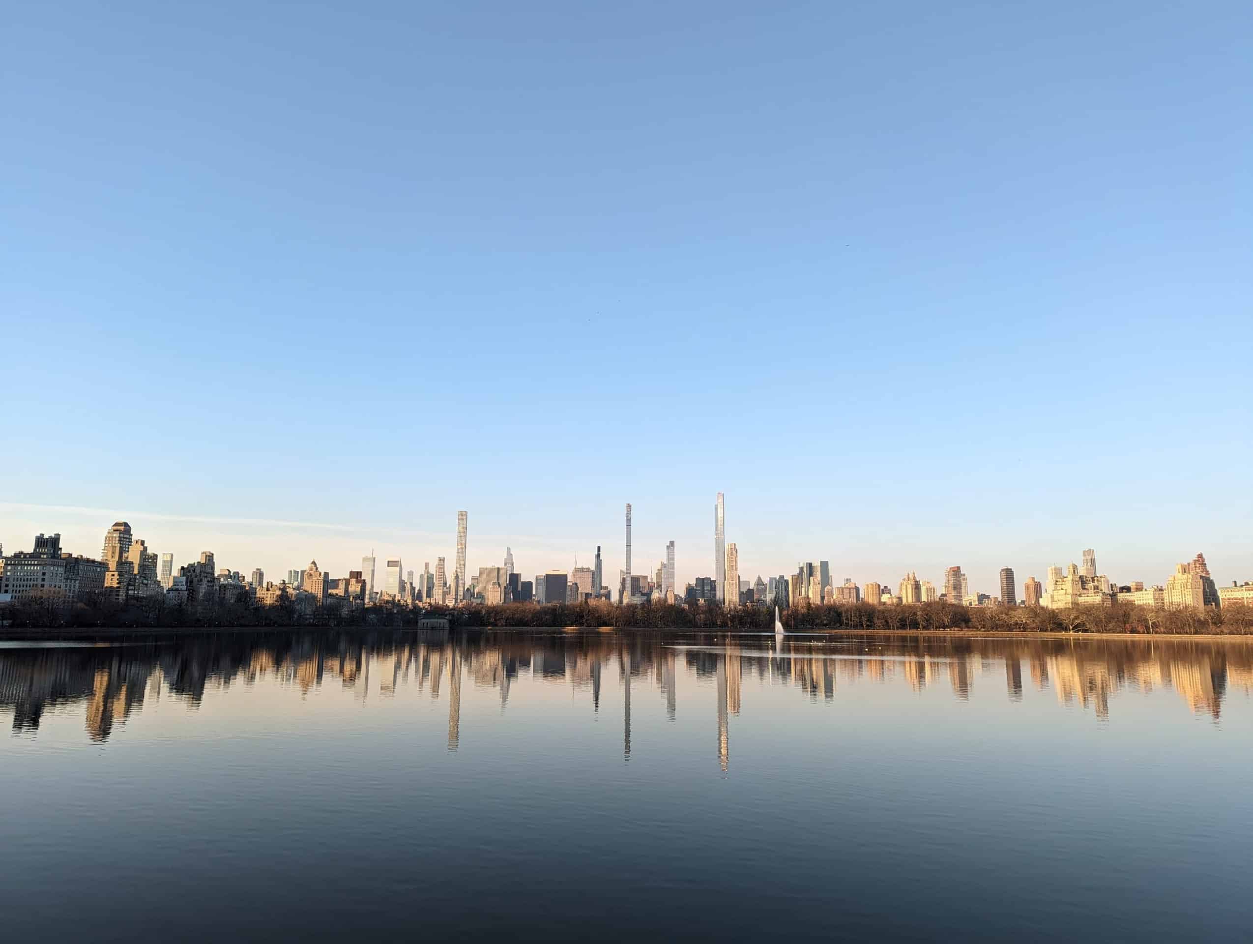 Вид на Нью-Йорк из Центрального парка