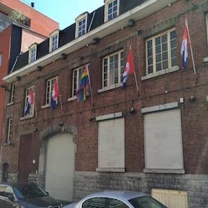 Red & Blue gay dance party in Antwerp