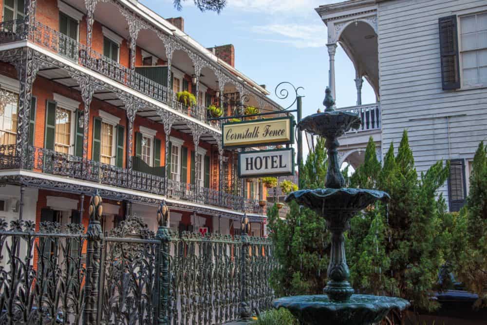 Das Cornstalk Hotel New Orleans Louisiana Schwulenfreundliches New Orleans Hotel
