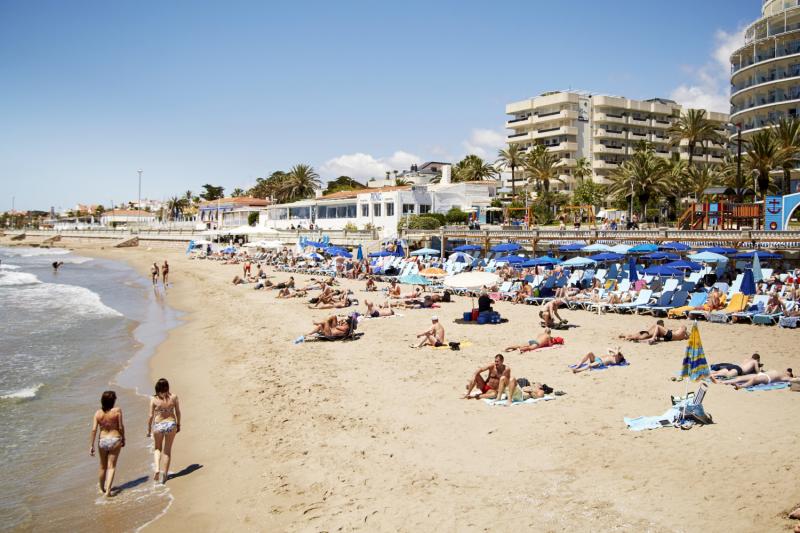 Platja de la Bassa Rodona - Plage gay principale de Sitges